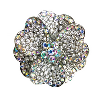 A/B Crystal Flower Ring