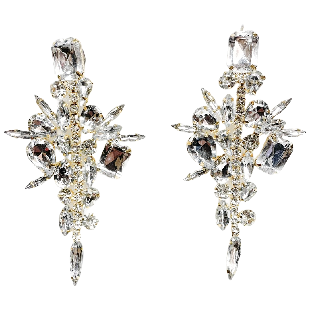 Clear Crystal Earrings