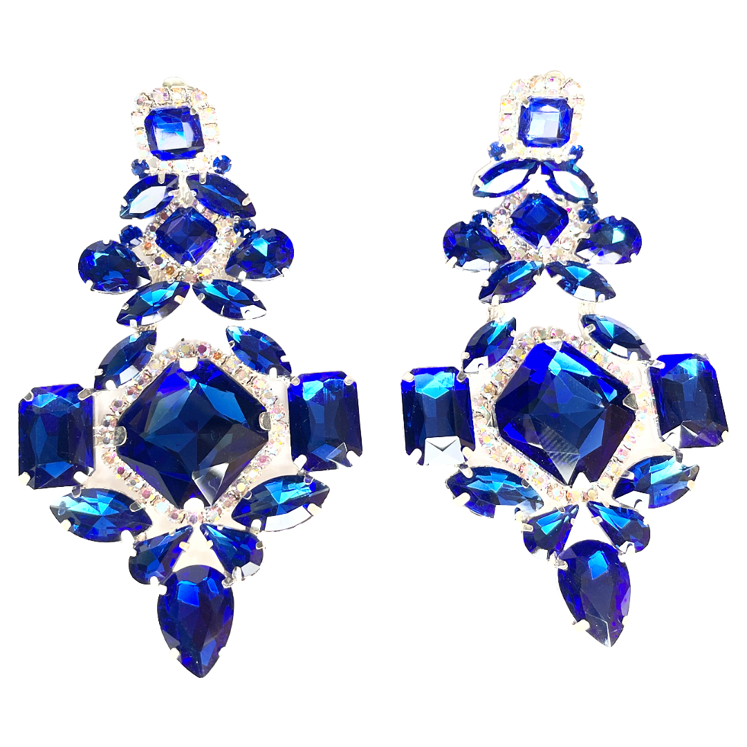 Blue Crystal Earrings