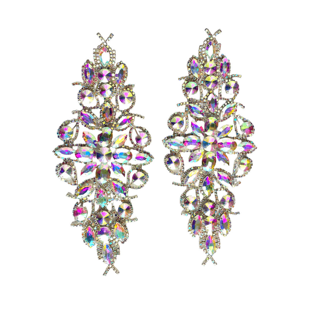 Very Large A/B Crystal  Earrings