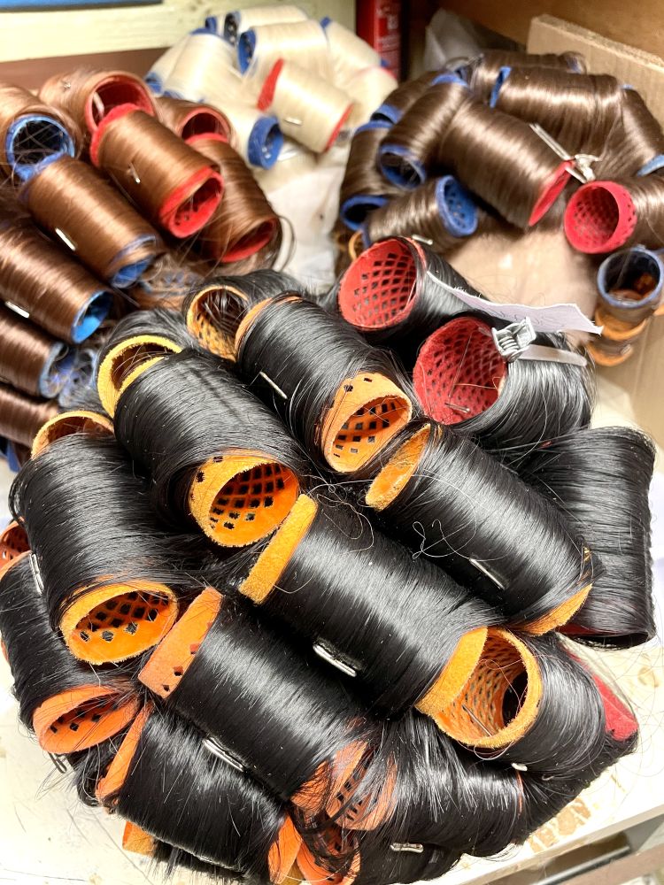 Re-styled wig with a poly head included