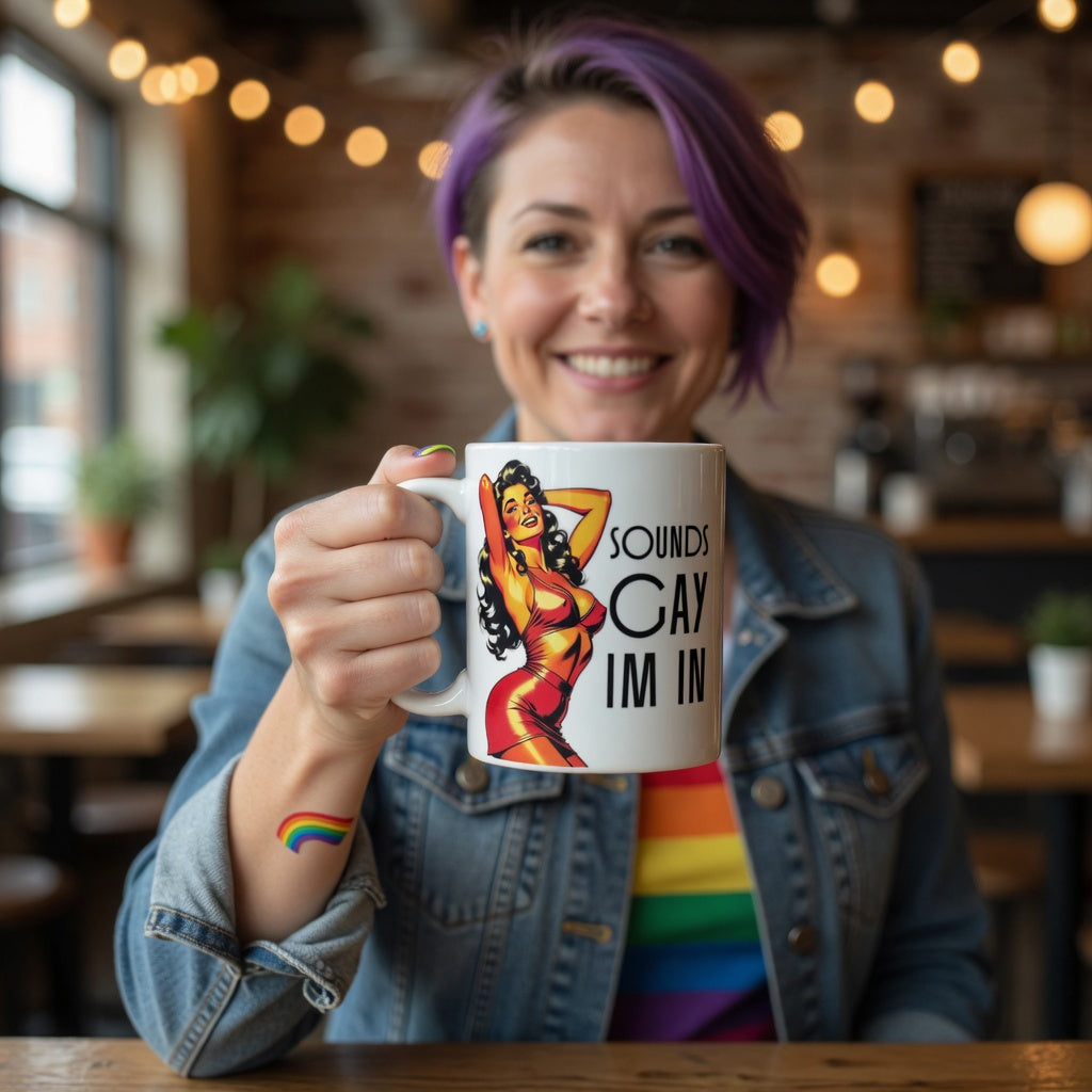 Sounds gay i'm in lesbian mug