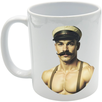 Shirtless soldier