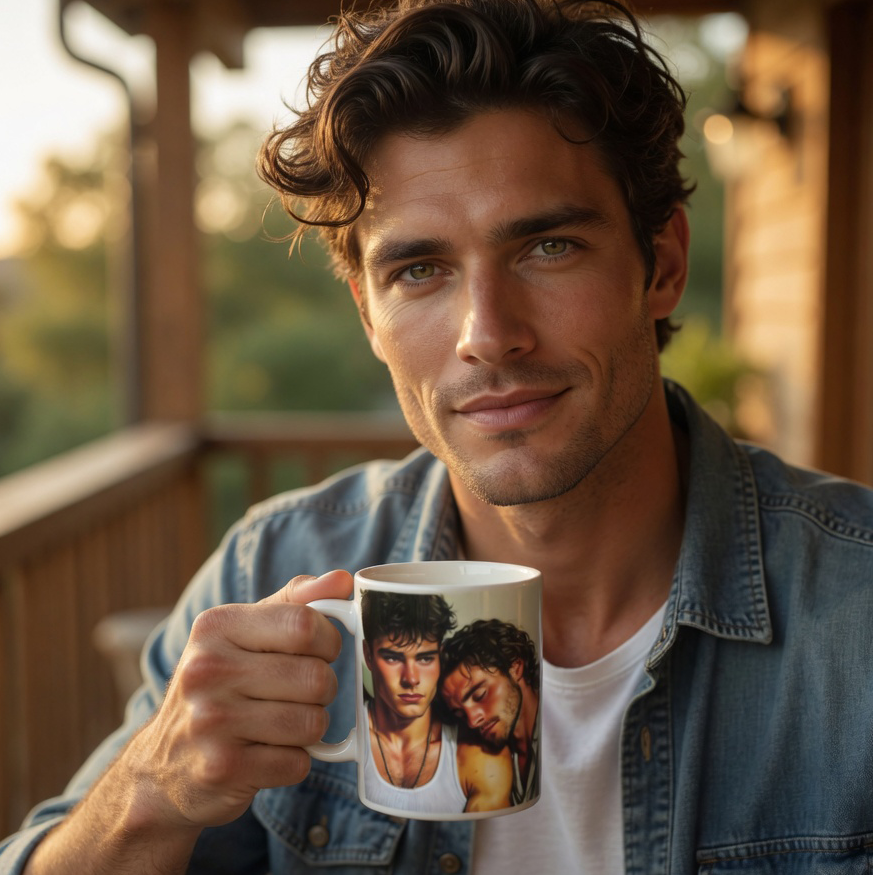 Young Gay couple, Mug