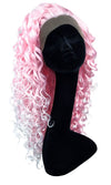 Candyfloss Pink Spiral  Lace Front Wig