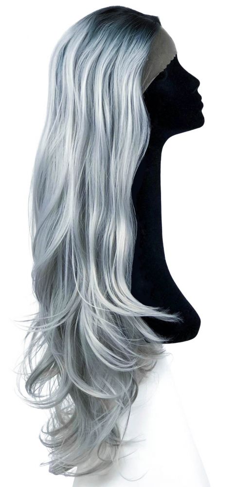 Smokey Grey Ombre Lace Front Wig