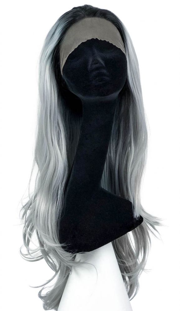 Smokey Grey Ombre Lace Front Wig