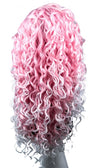 Candyfloss Pink Spiral  Lace Front Wig