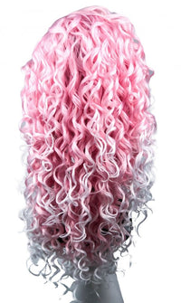 Candyfloss Pink Spiral  Lace Front Wig