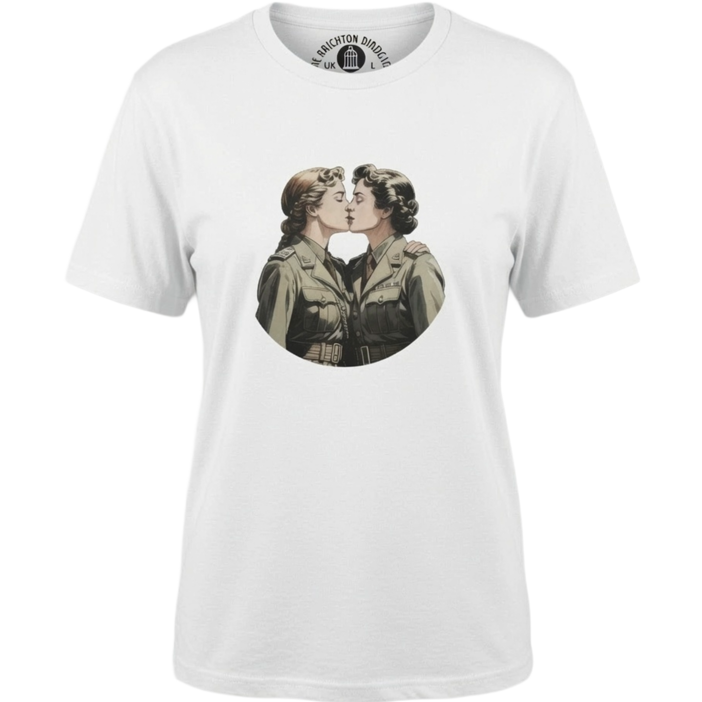 Lesbian army couple t-shirt