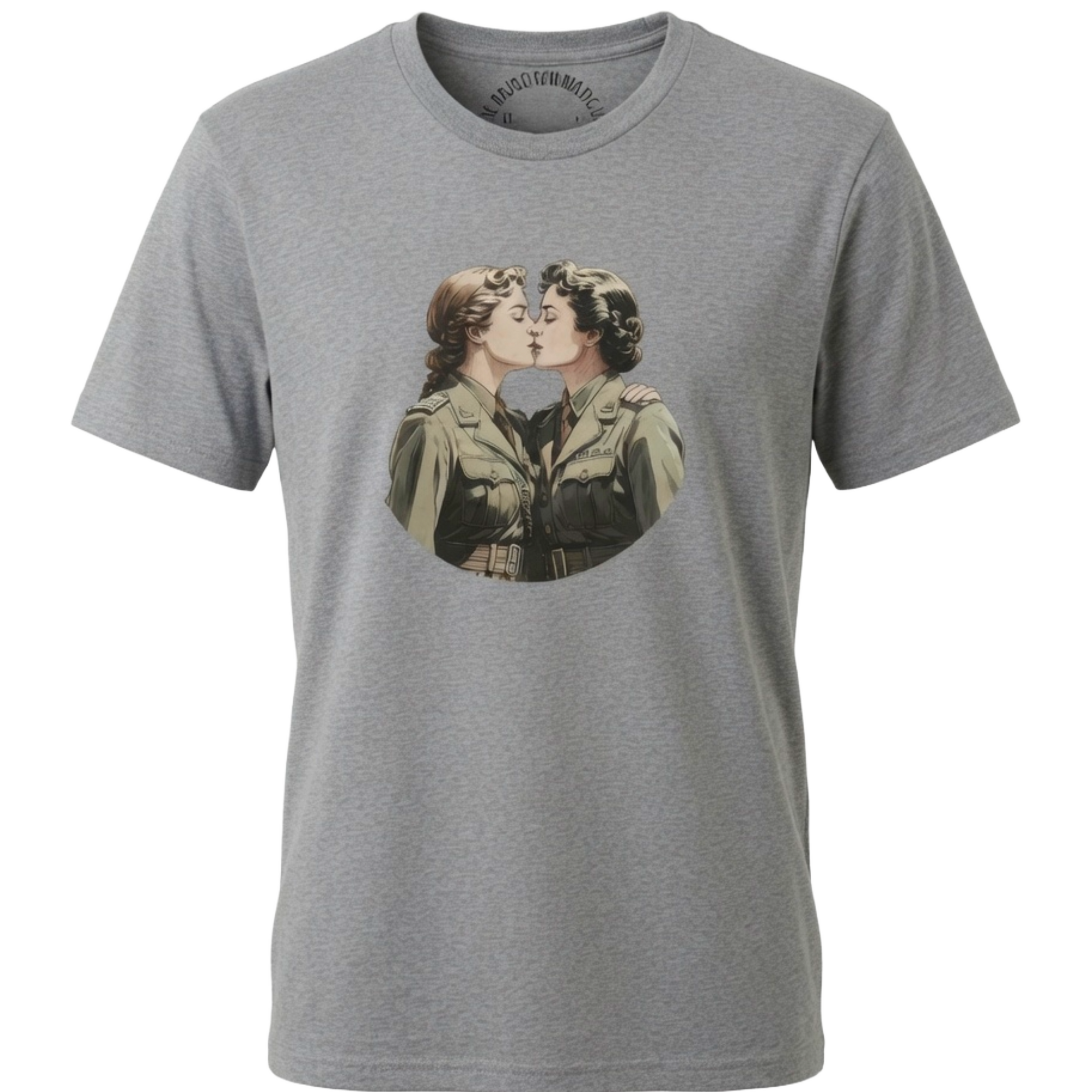 Lesbian army couple t-shirt