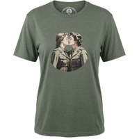 Lesbian army couple t-shirt