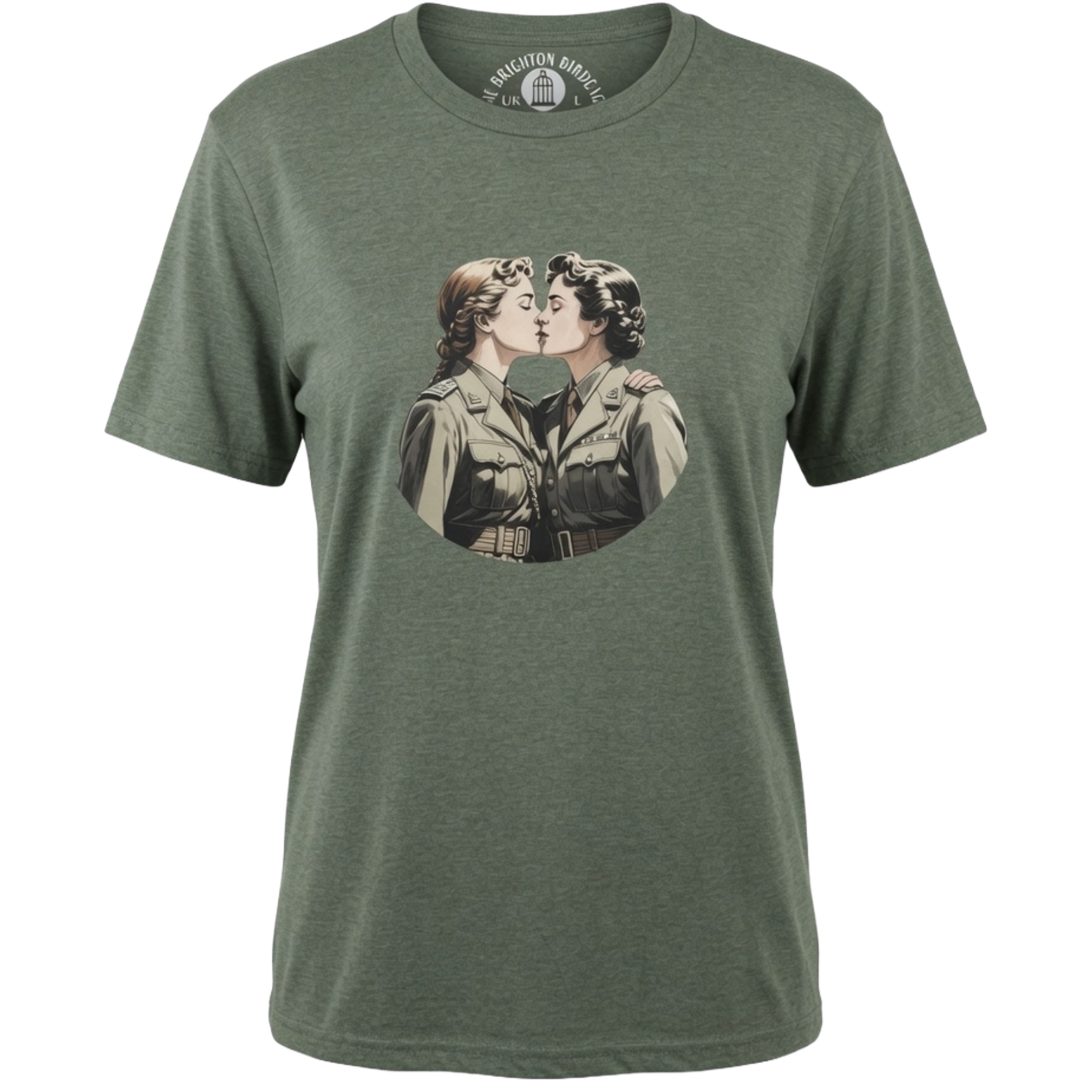 Lesbian army couple t-shirt