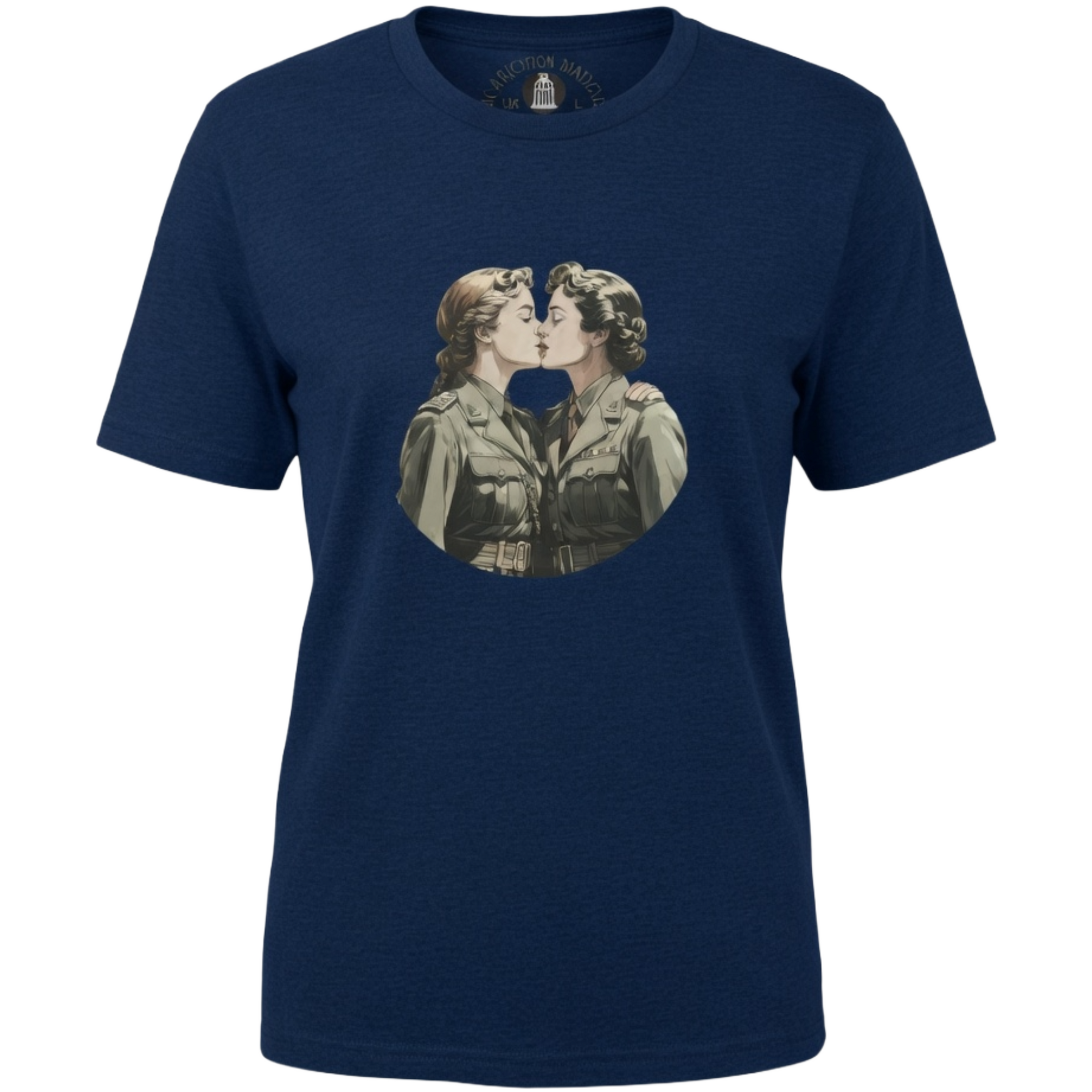 Lesbian army couple t-shirt