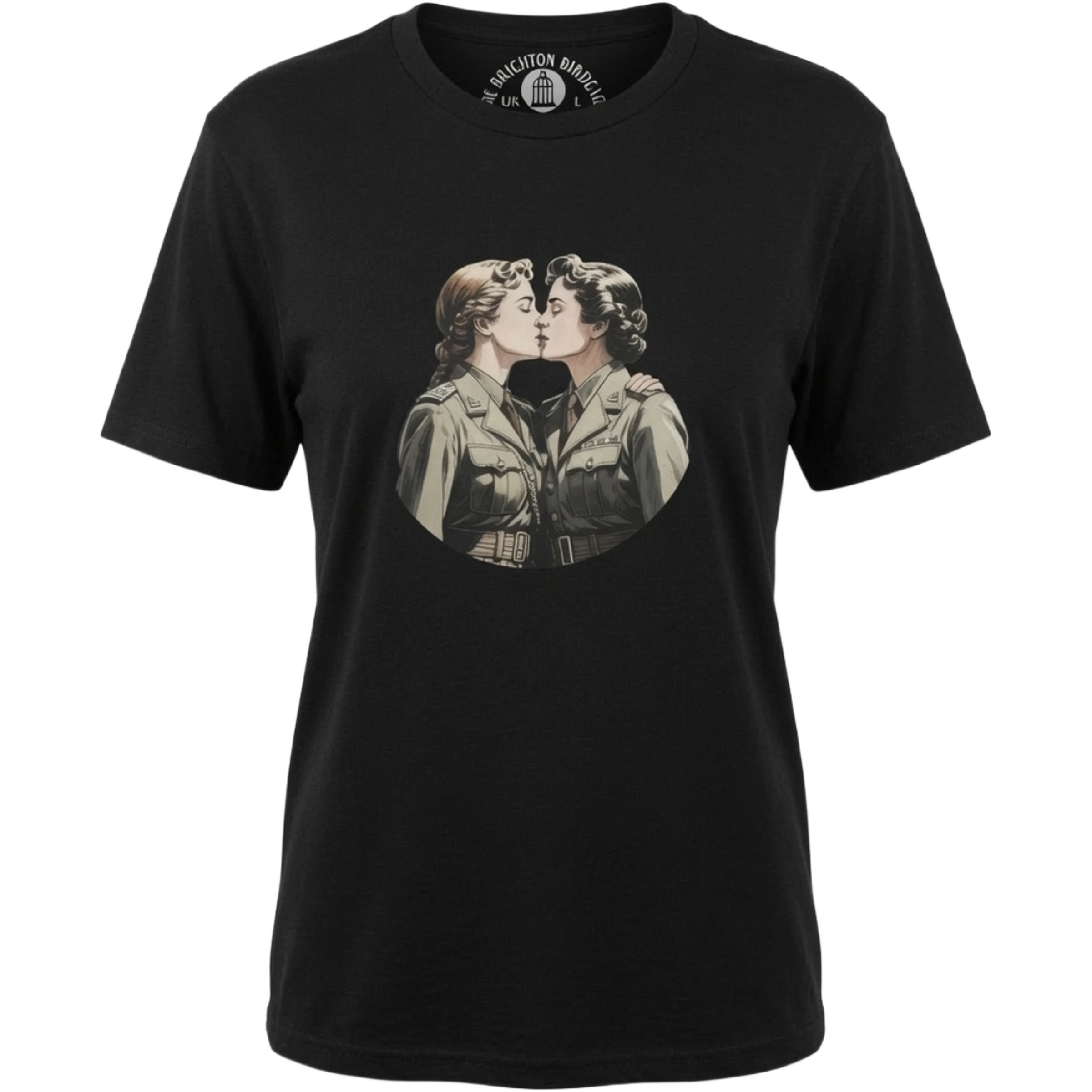 Lesbian army couple t-shirt