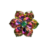 Multi Coloured Glass Flower Ring