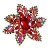 Red Leaf Crystal Ring