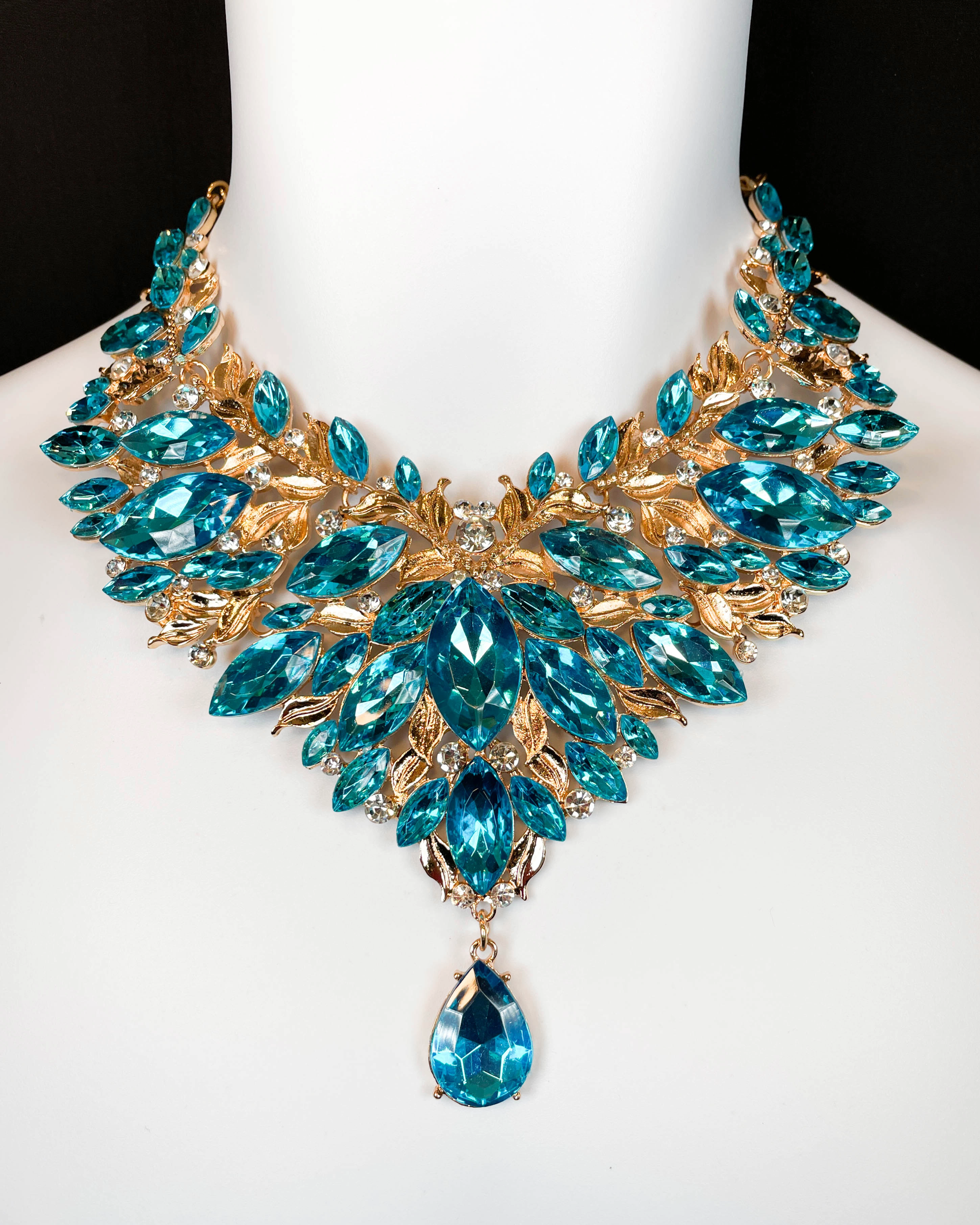 Turquoise Necklace Chunky Turquoise Bead Disc Nugget Necklace For