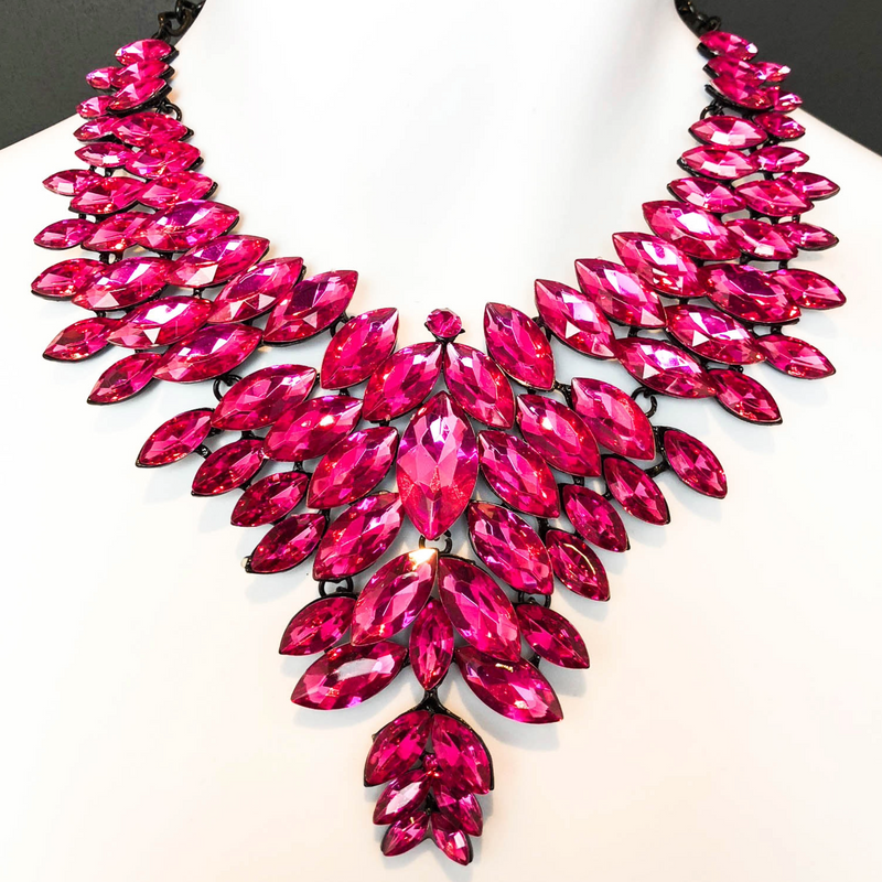 Pink Crystal Necklace