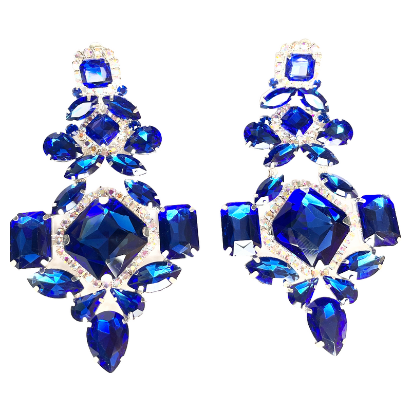 Blue Crystal Earrings