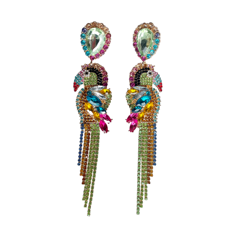 Parrot Clip on Earrings