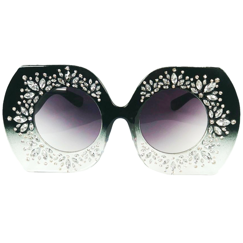 Large Black and Crystal Shades