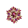 Pink and Purple Crystal Ring