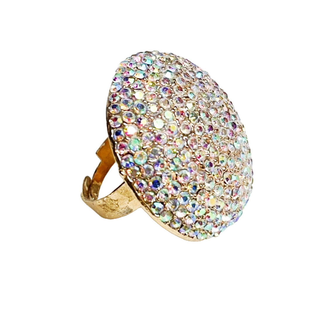 A/B Crystal Round Ring