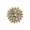A/B Crystal Flower Ring