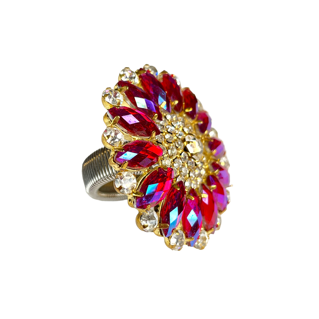 Pink A/B Crystal Ring