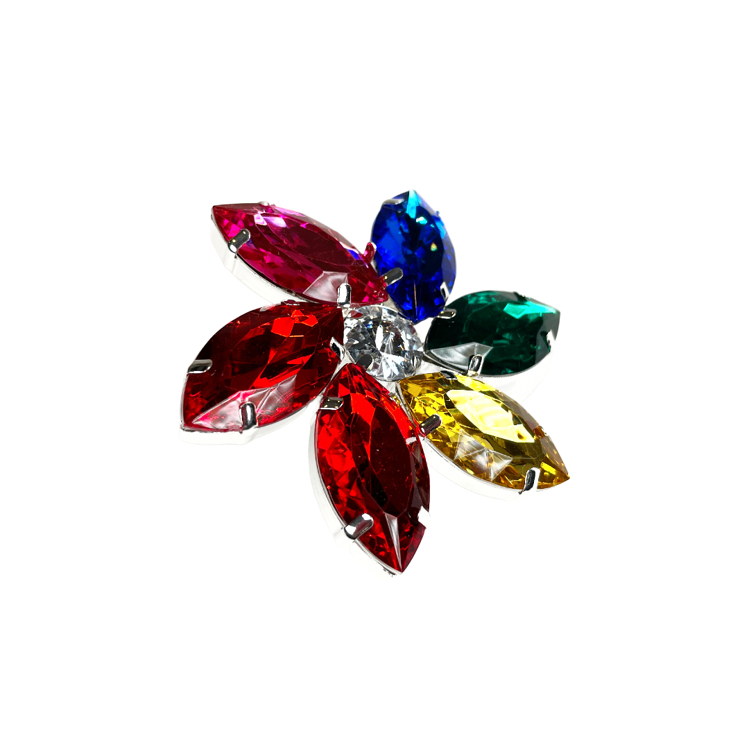 Multicoloured Crystal Ring