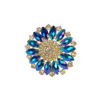 Blue A/B Crystal Ring