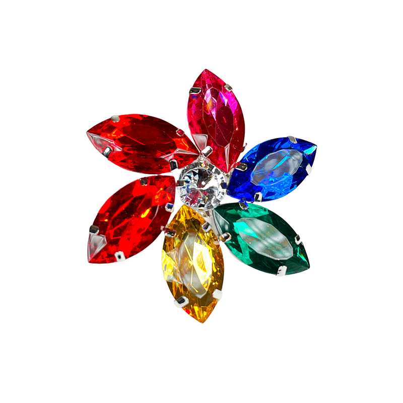 Multicoloured Crystal Ring