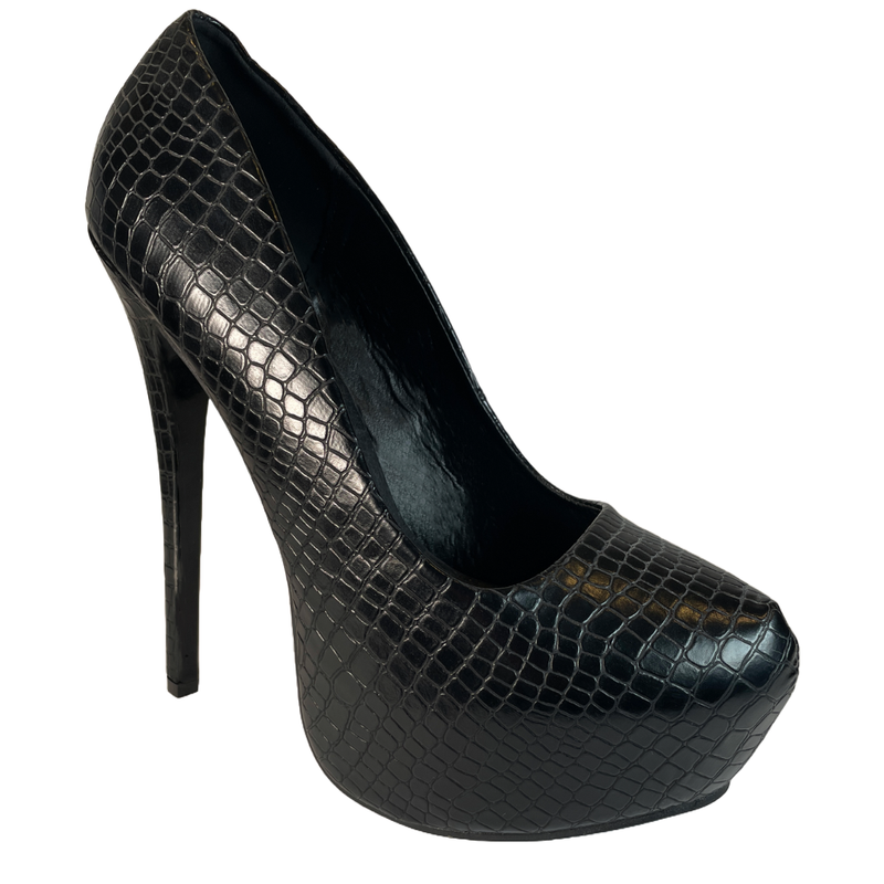 Snakeskin heels sales