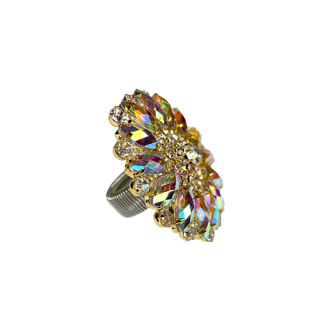 Gold A/B Crystal Ring