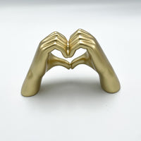 Hands Heart Resin Statue