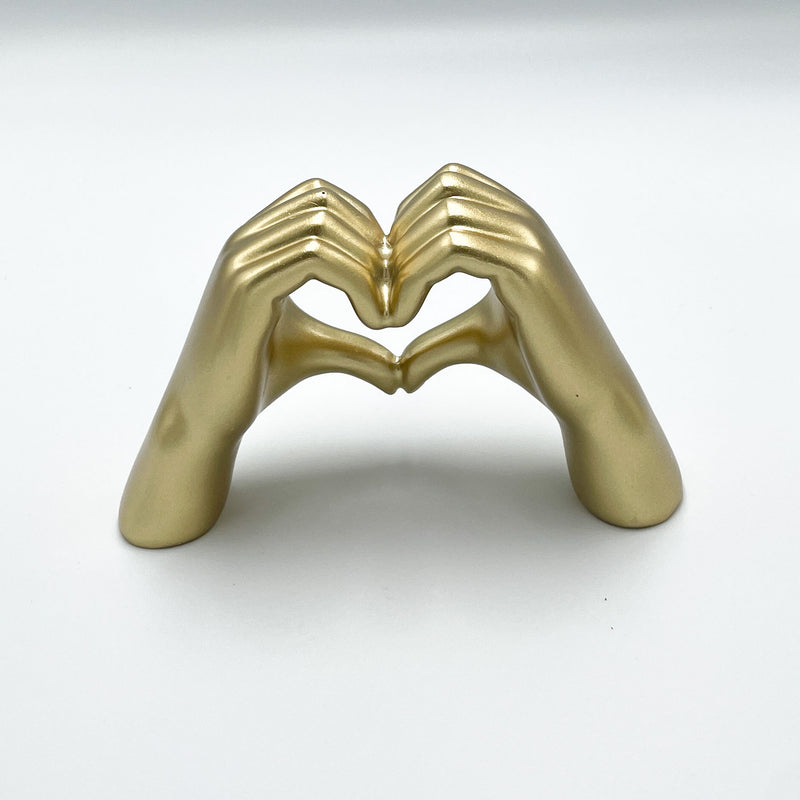 Hands Heart Resin Statue