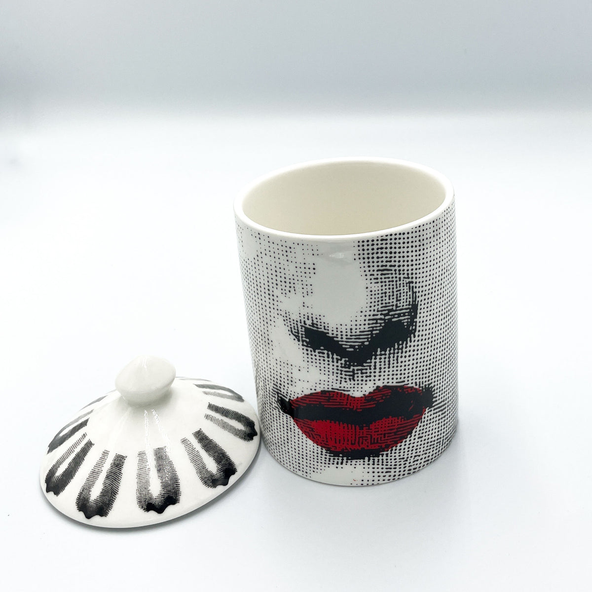 Female Mouth and Nose Candle Jar
