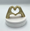 Hands Heart Resin Statue