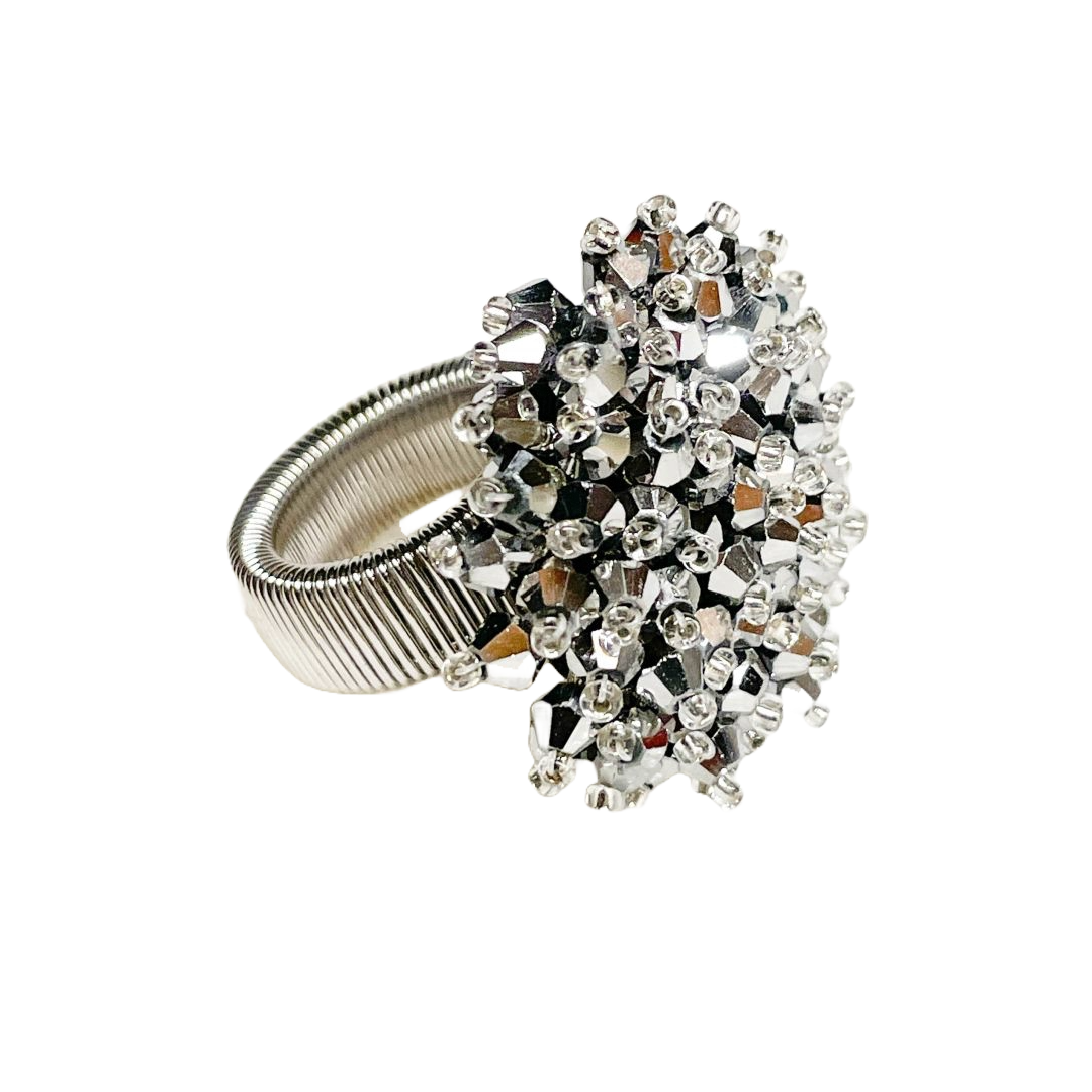 Tint Silver Bead Ring
