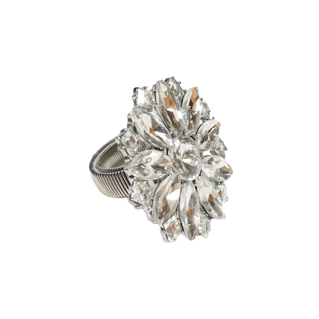 Crystal Flower Ring