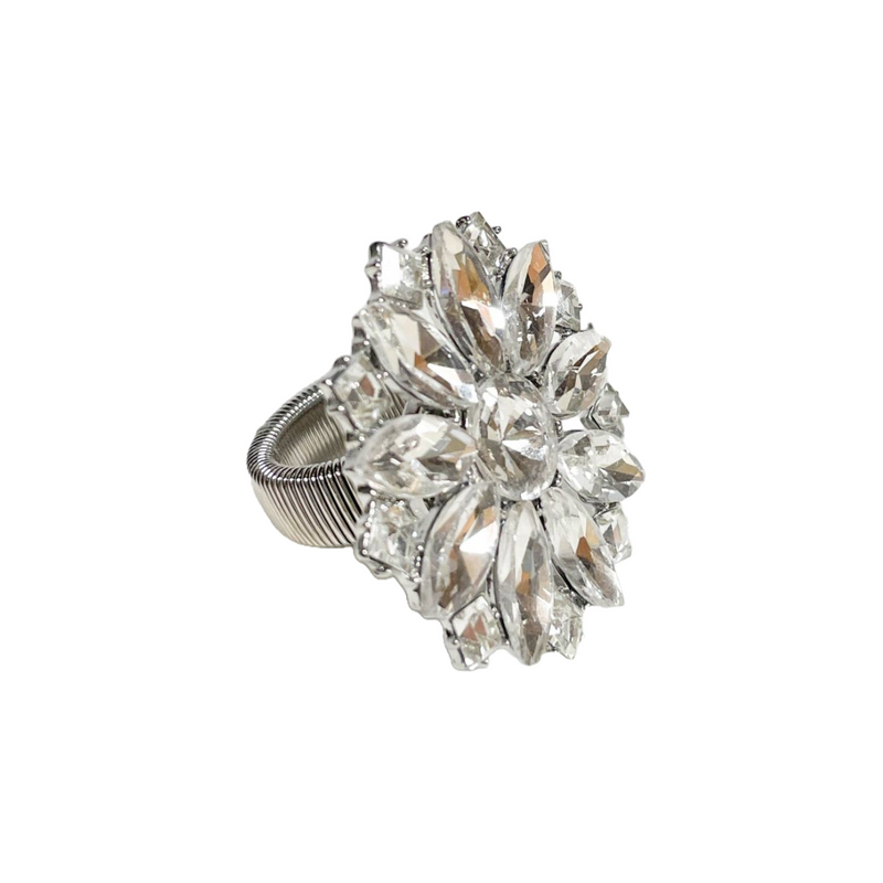 Crystal Flower Ring